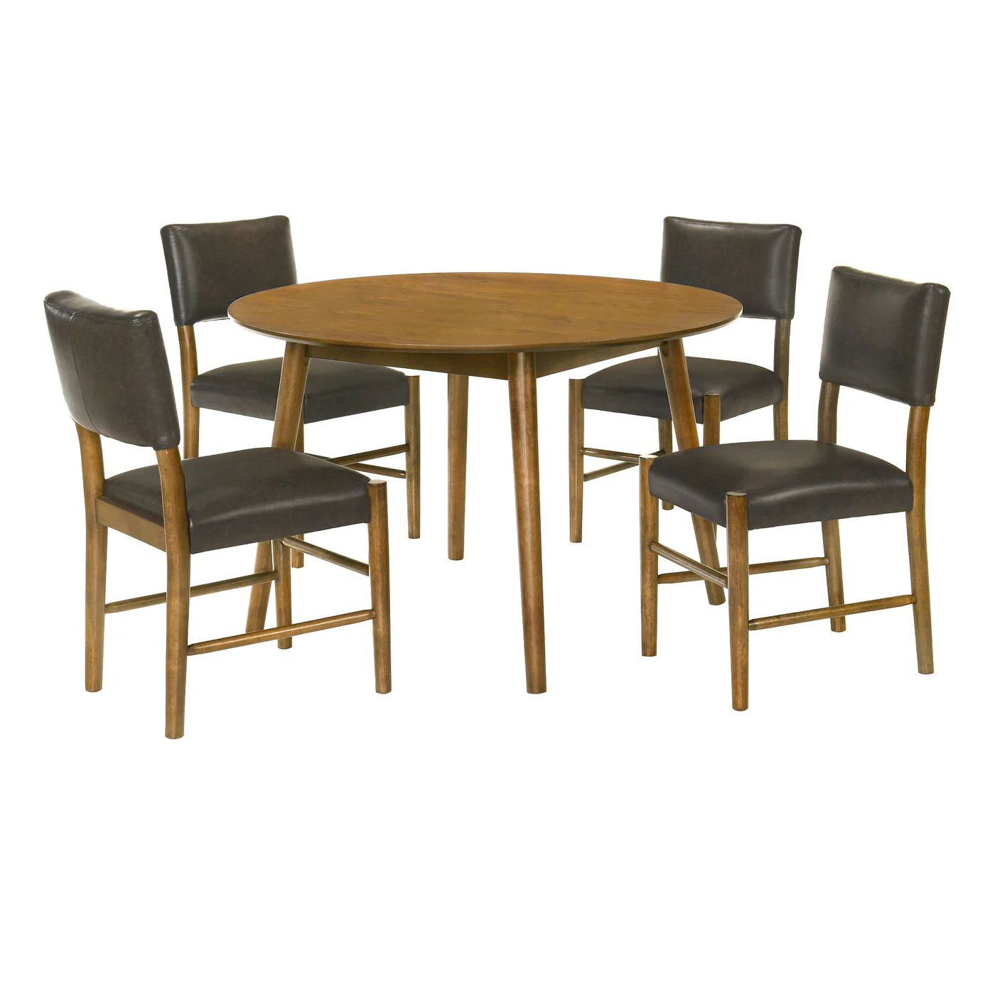 5-Piece Wood Dining Set - Walnut